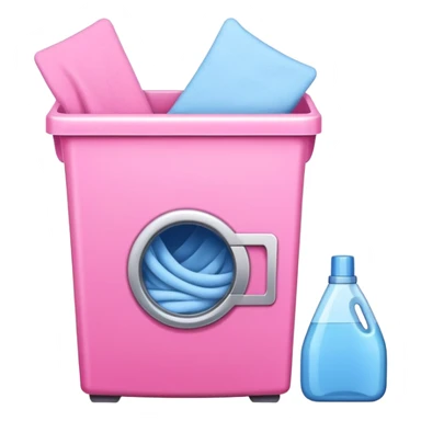 pink laundry supplies  sticker
