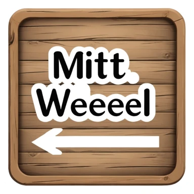 a sign with the letterin "Mit vieeel Lieeebe". sticker