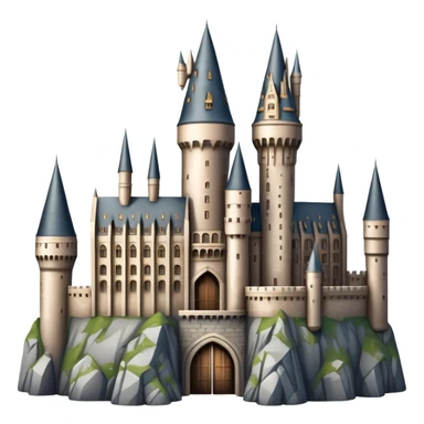 Hogwarts castle with tall towers and magical atmosphere sticker