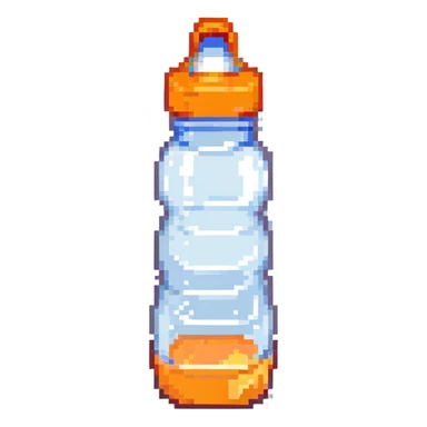 baby bottle with orange lid sticker