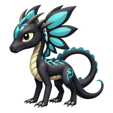 Colorful Shiny Smooth Glossy Soft Pure Cute Meloetta-Venom-Zekrom-Salandit-fusion, full body, tribal markings  sticker