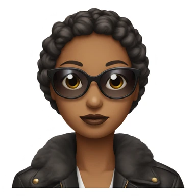 girl side eyeing with Prada sunglasses sticker