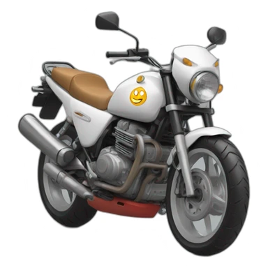 Un chat sur une moto sticker