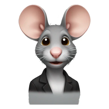 Artistic rat sticker