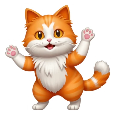 cat dancing sticker