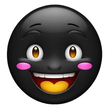 Dark smile emoji  sticker
