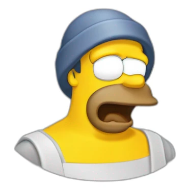 Homer simspons doigts d’honneur sticker