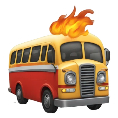 Bus qui prend feu  sticker