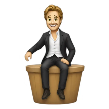 Antoine dupond sur un dromadaire sticker