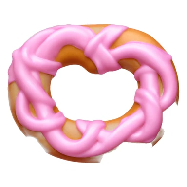 pastel pink soap pretzel sticker