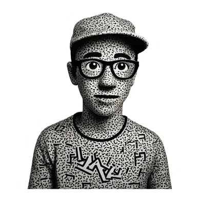 Keith Haring sticker