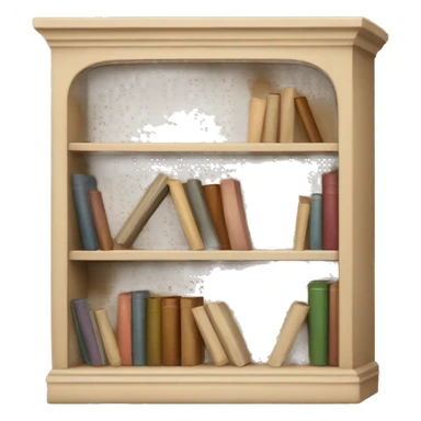 beige bookshelf sticker