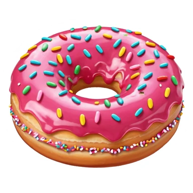 Bánh donut dâu tây sticker