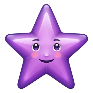 ✝️ i need an emoji purplr like this but only for my religion which is called Druze ( star with 5 points ) sticker