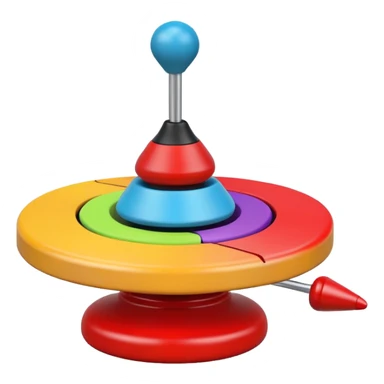 spinning top toy sticker