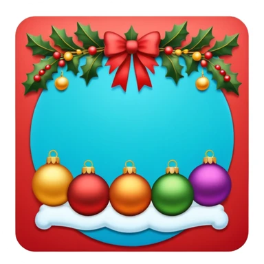 christmas card sticker