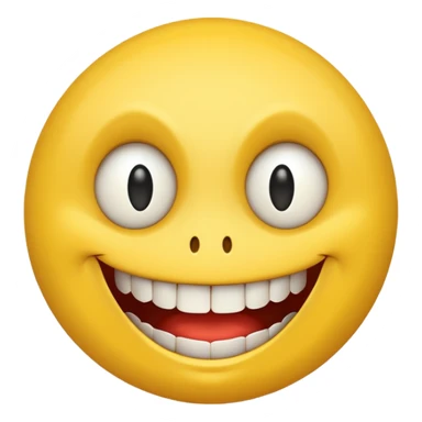 Insane smiley face  who wants to spend money and looks evil sticker