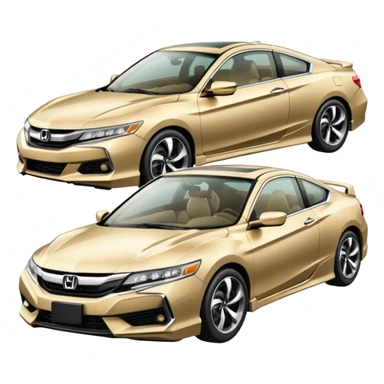 Honda Accord ex 94 color champagne accidente con un Honda nsx sticker