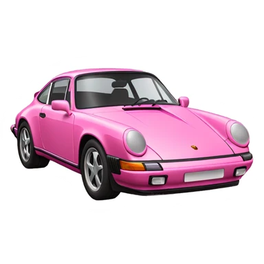 Pink porsche 911 sticker