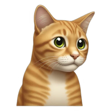 confused cat scratching head sticker