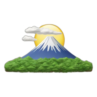 Le mont Fuji sticker
