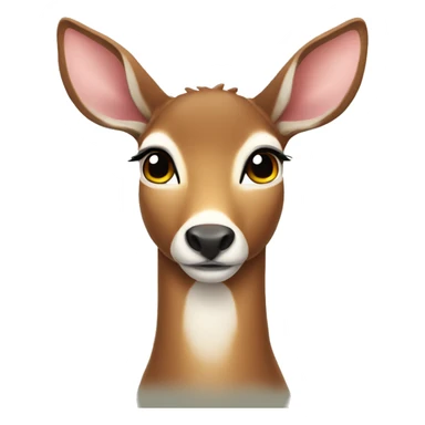doe with heart eyes sticker