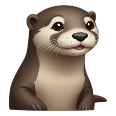 loving otter sticker