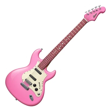 Guitar electric pink sticker