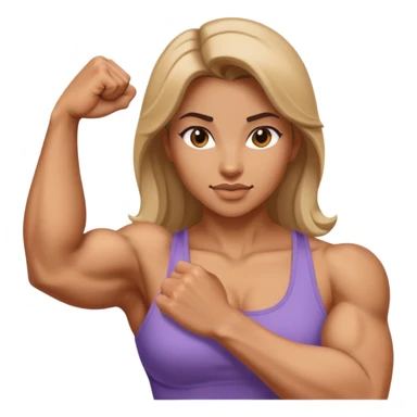 average women show biceps sticker