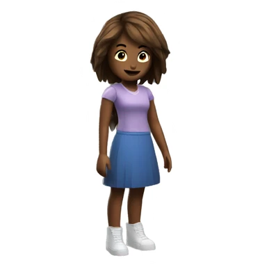 Girl playing Roblox  sticker