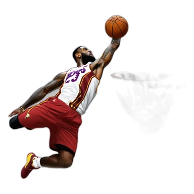 Lebron james dunk on wembanyama sticker