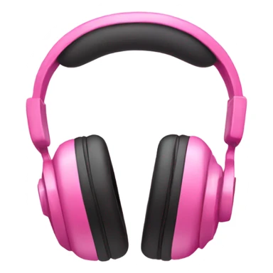 Pink headphones with pink bows  sticker