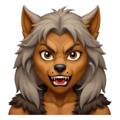 Female wherewolf body sticker