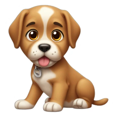 dumbfounded Puppy sticker