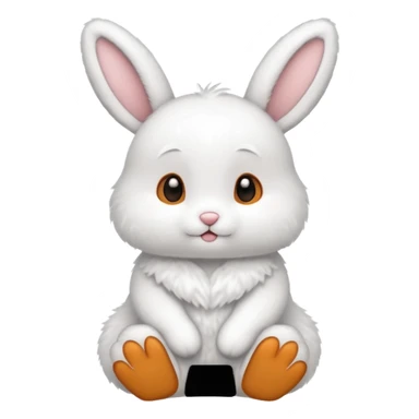 make a snow bunny
 sticker