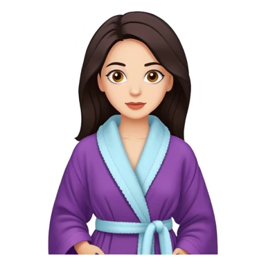 Actress Zoya Berber in a dressing gown sticker