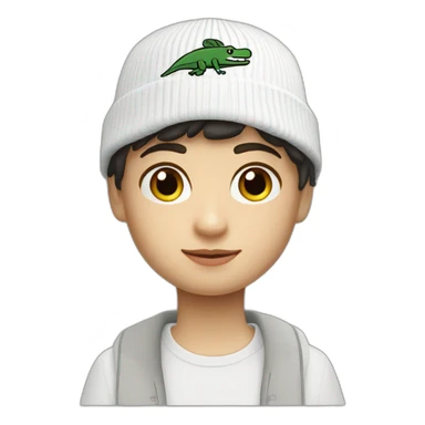 Friends lacoste beanie with lacoste sticker