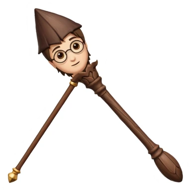 Harry Potter magical wand no kristal and light sticker