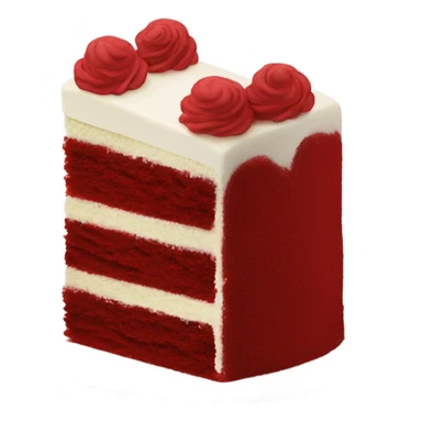 Red velvet cake with 3 layers sticker