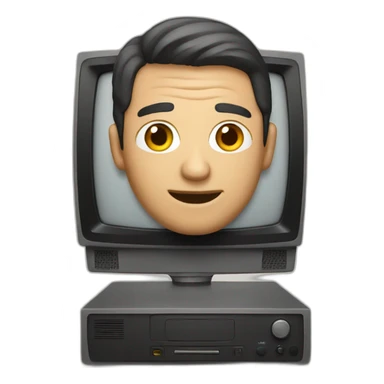 Tv man sticker