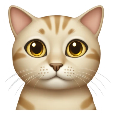 Beige cat sticker