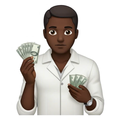 Black guy with cocaine and money sticker