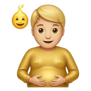 golden pregnant man emoji sticker