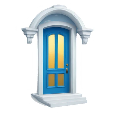 blue door opened to heaven sticker