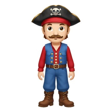 Create the Mario character.The luf from the anime anpice sticker