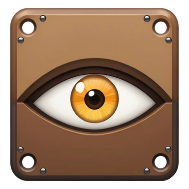 Create me a emoji for minecraft themed kinda that has a eye trim with a :no_entry_sign:  over it no like a eye_trim from minecraft sticker