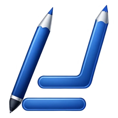 dark blue writing sticker