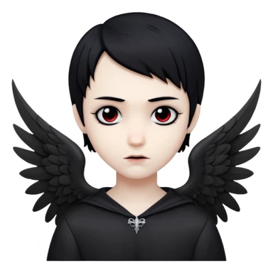 angel vampire paper angels wings emo sticker