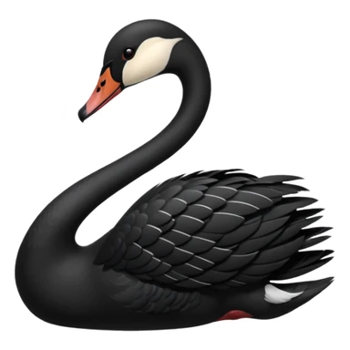 Black swan sticker