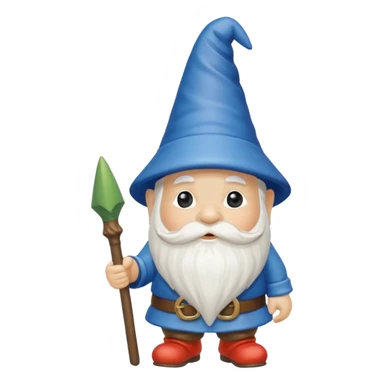 Gnomo da giardino con cappello  sticker